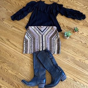 BNWT Beaded Mini Skirt by Endless Rose